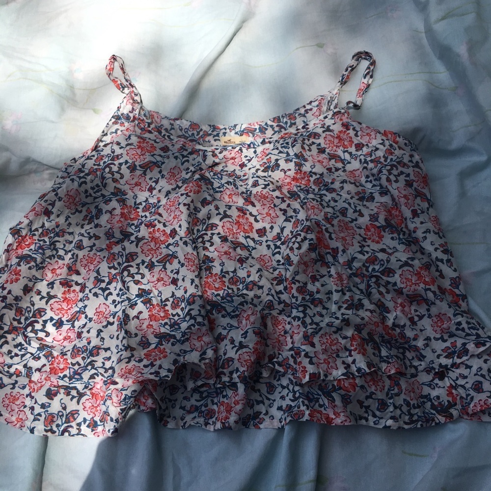 //HOLLISTER// Summer Print Crop Top